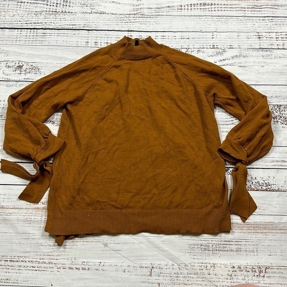 Eloquii mock neck pullover sweater tie sleeves size 18/20 - Picture 1 of 5